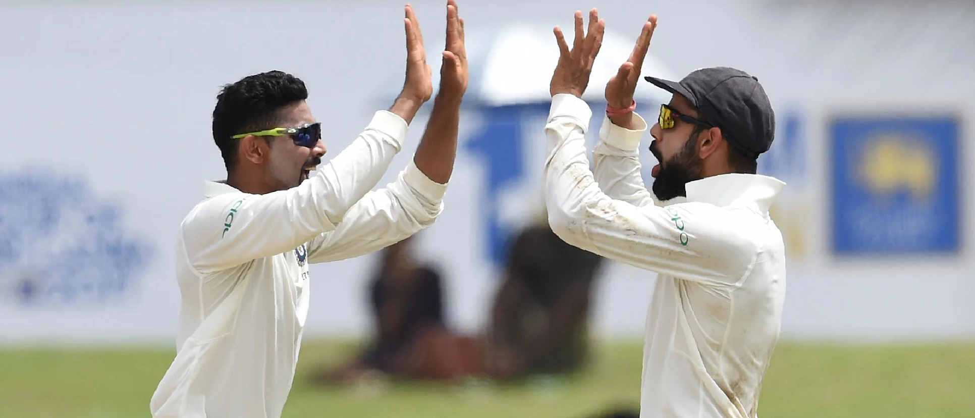 Ravindra Jadeja struck twice early to further Sri Lanka's woes.