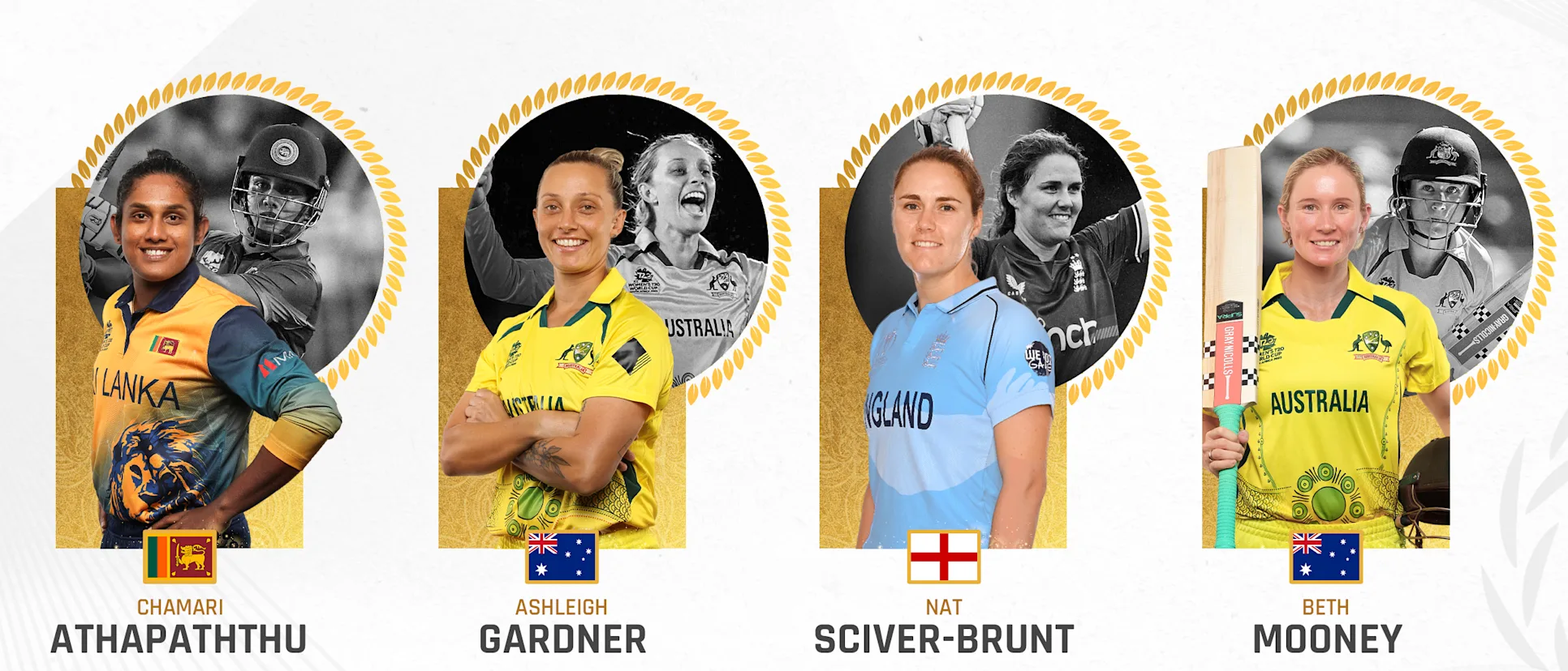Logo of Nominees for Rachael Heyhoe Flint Trophy for ICC Women's Cricketer of the Year 2023