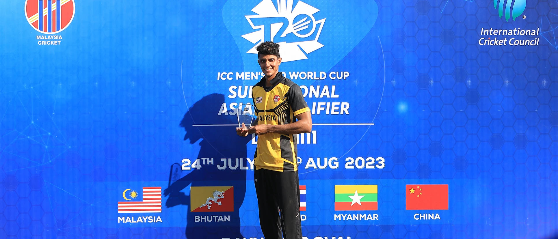 Logo of For his all-round brilliance, Virandeep Singh was adjudged Player of the Match