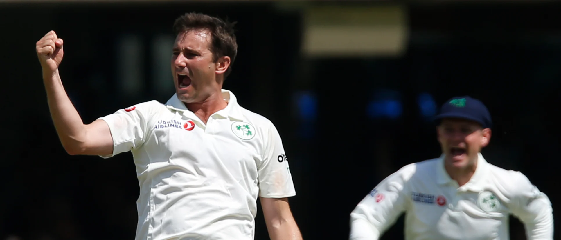 Logo of Tim Murtagh became the first Ireland bowler to take a five-for in Tests