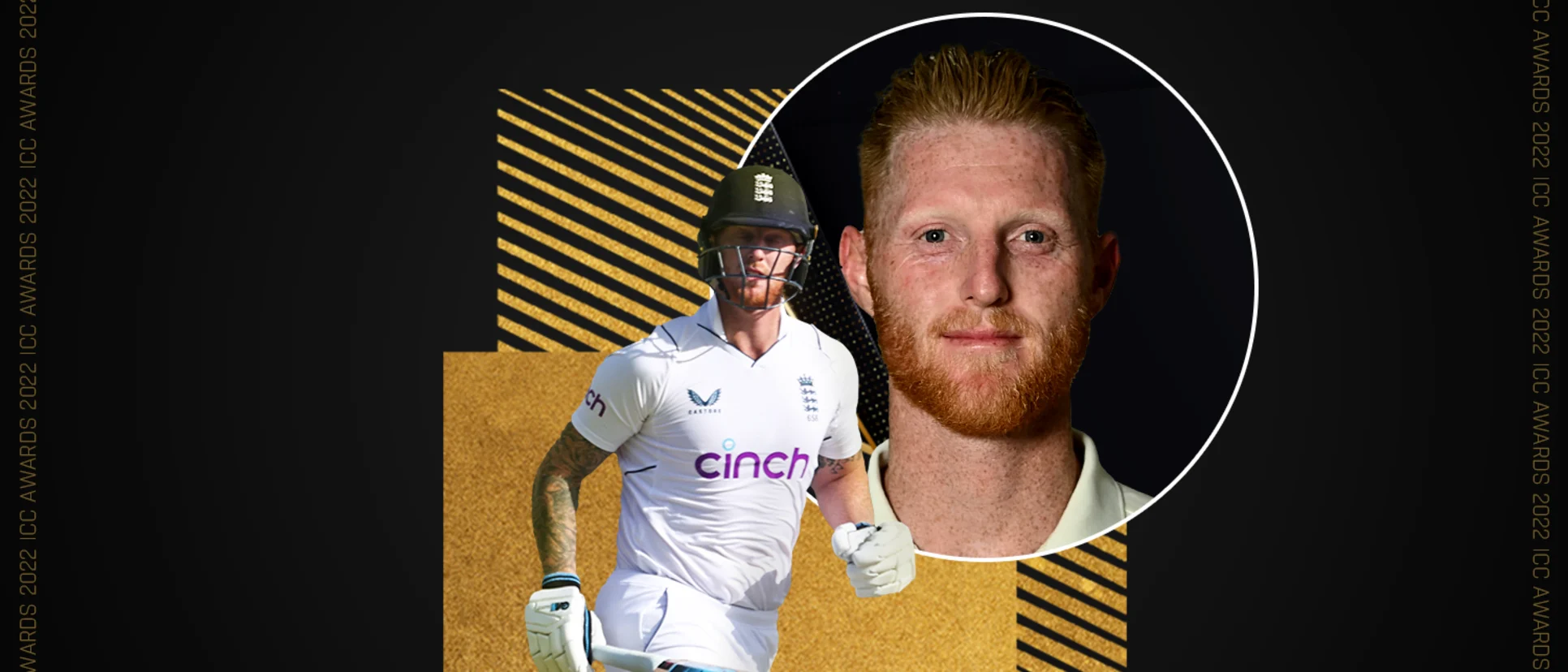 Logo of England's Ben Stokes is the recipient of ICC Men's Test Cricketer of the Year 2022