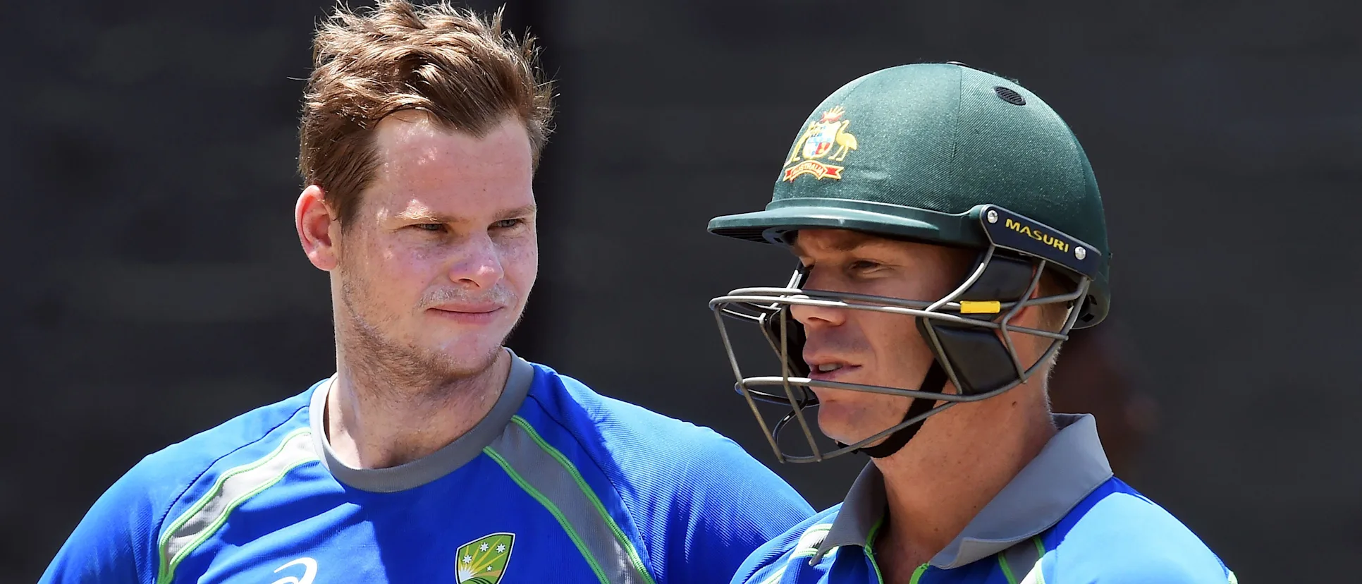 Logo of Steven Smith, the Australia captain, and his deputy David Warner