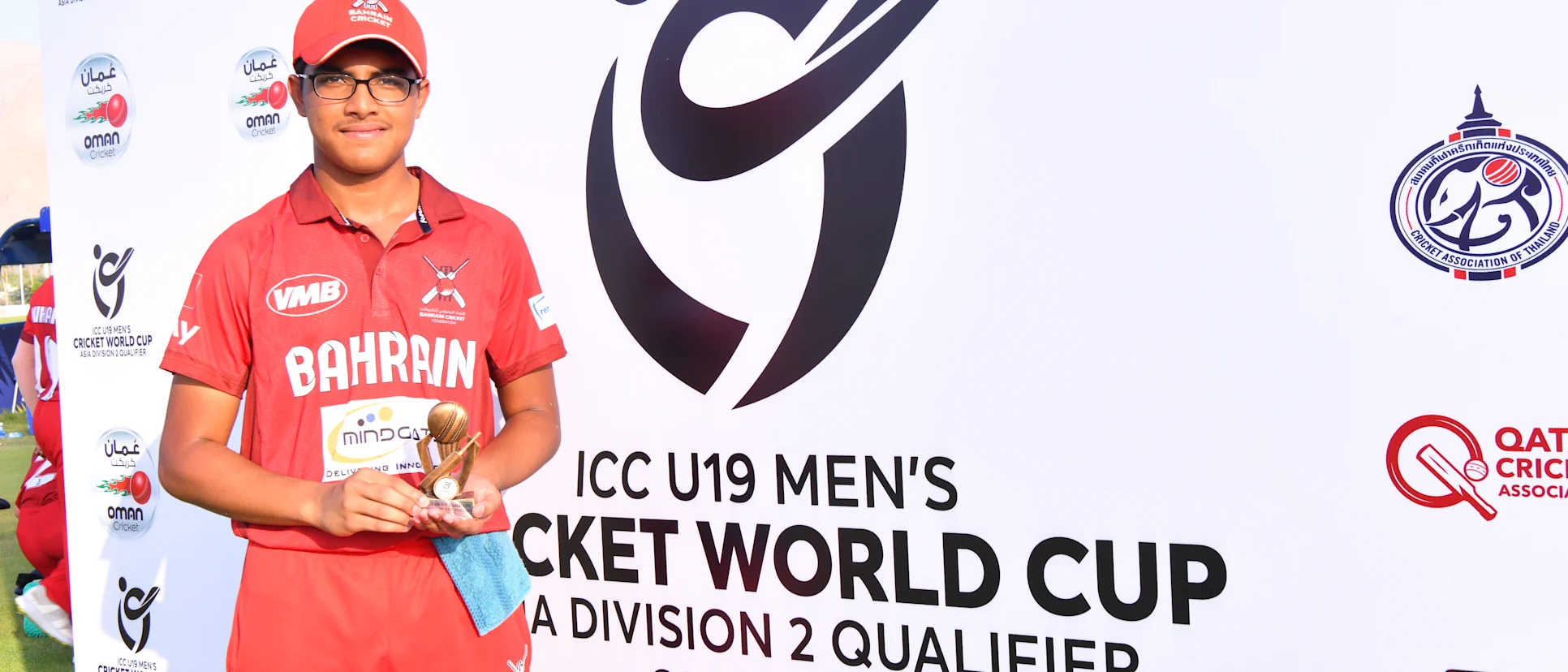 Logo of Bahrain's Aryan Ashwin played a captain's knock and took home the Player of the Match