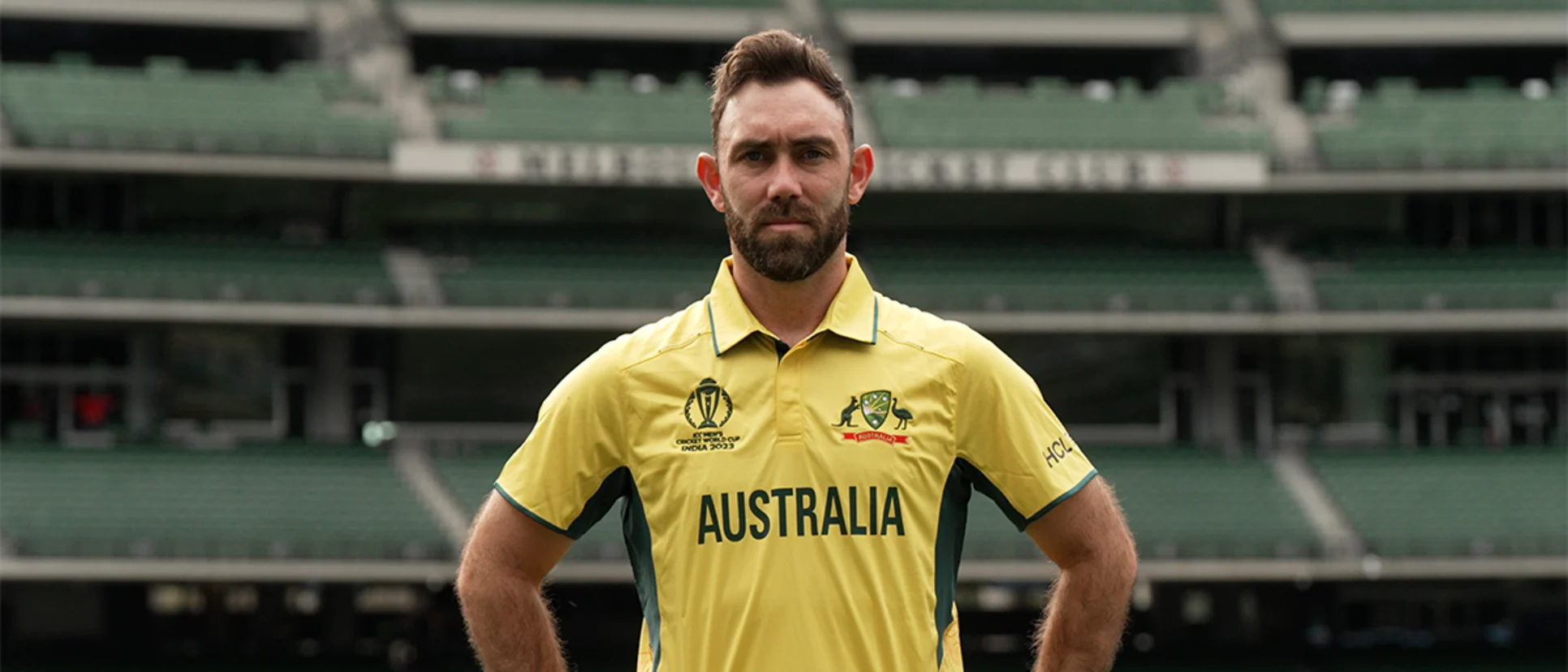 Logo of Glenn Maxwell in Australia's CWC23 kit