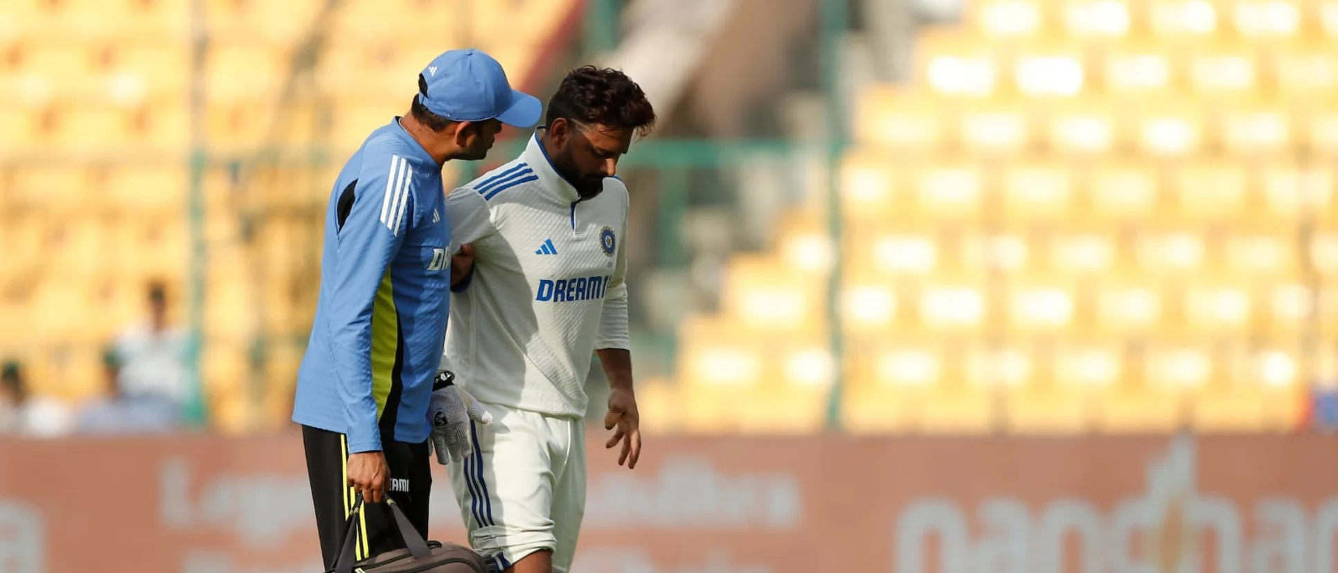 Logo of rohit sharma on rishabh pant
