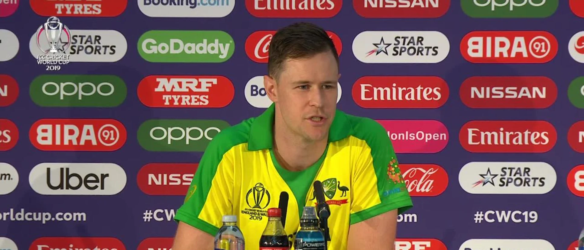 Logo of CWC19: ENG v AUS - Behrendorff press conference