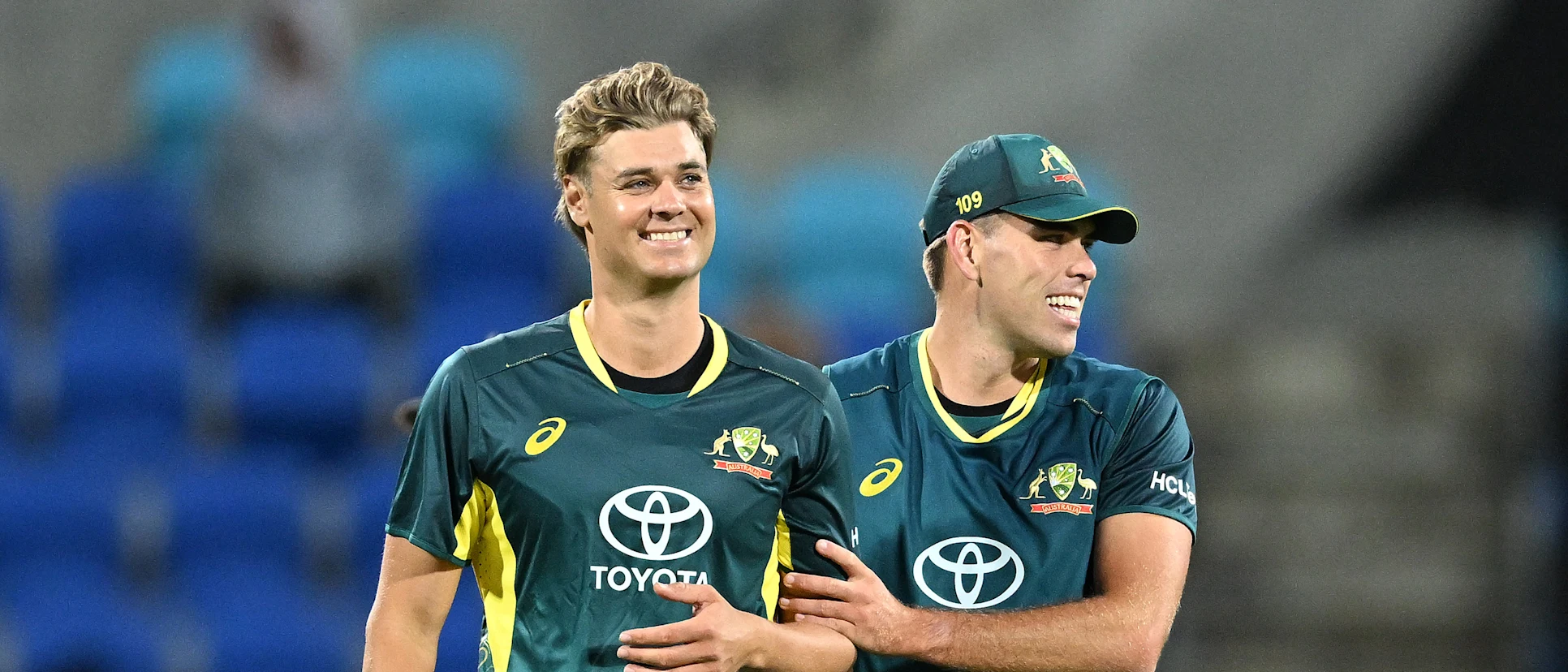 Spencer Johnson and Xavier Bartlett T20I 
