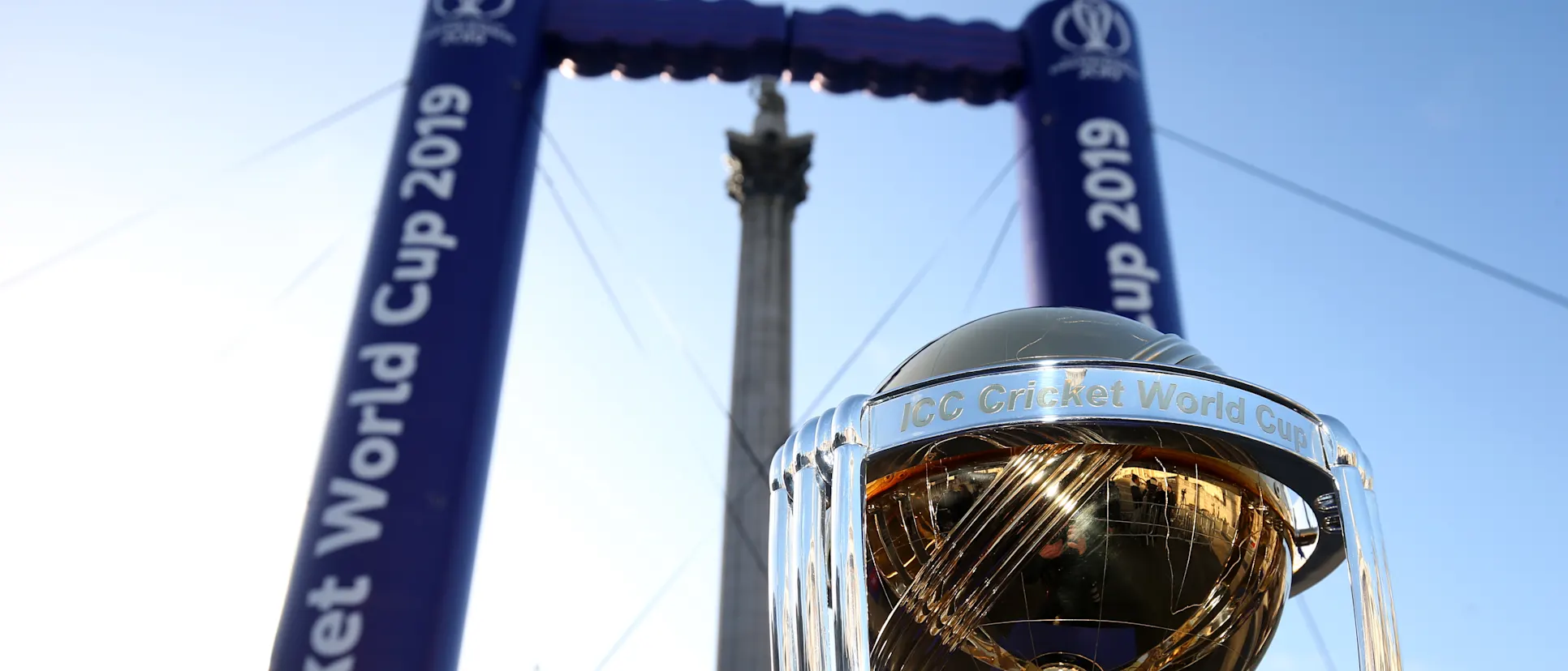 Logo of The ICC Cricket World Cup Trophy is set to visit over 100 locations and events before returning to London on May 30 for the tournament opener