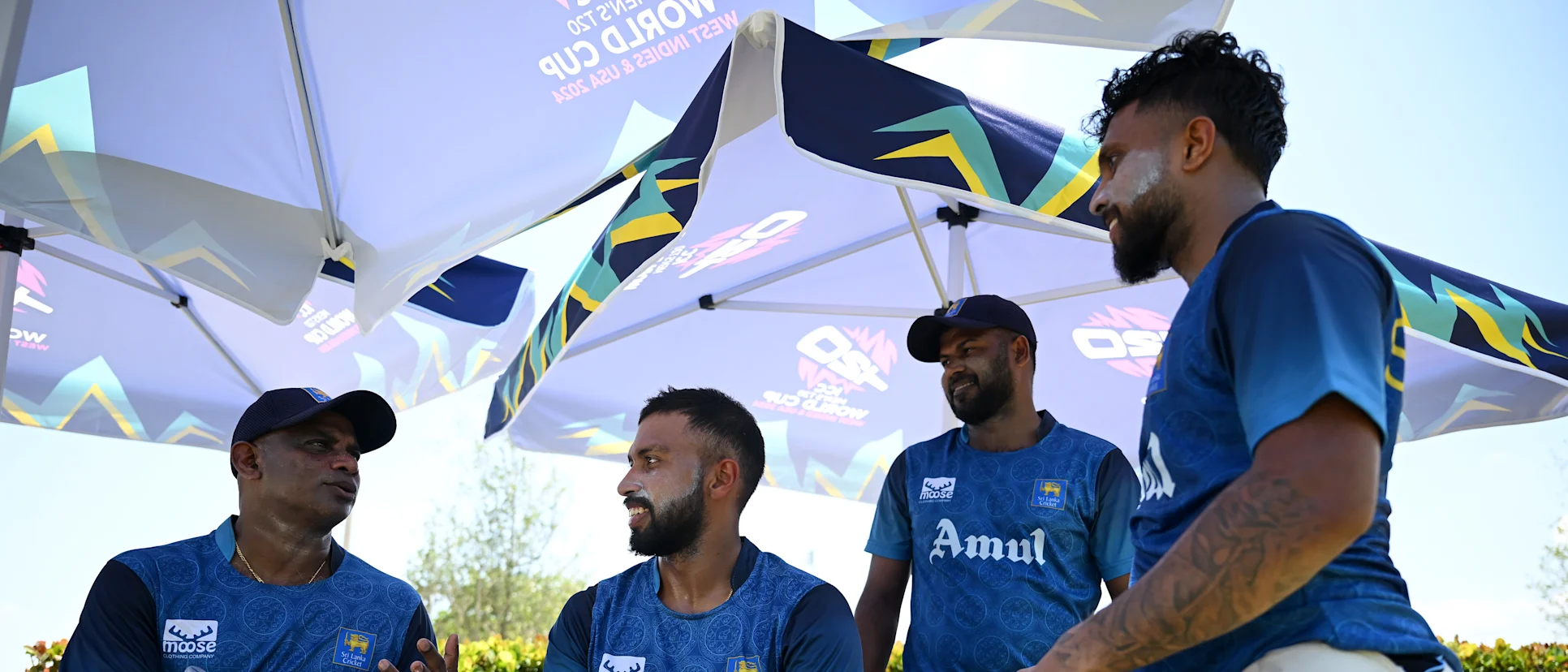 Logo of Sanath Jayasuriya was a part of Sri Lanka's contingent as a Cricket Consultant during T20 World Cup 2024