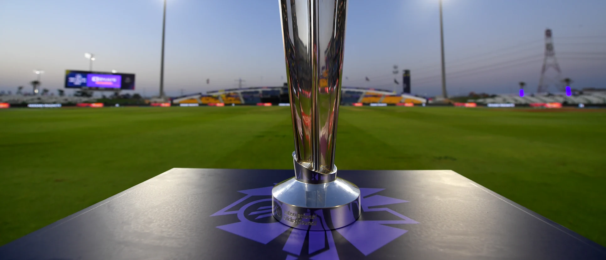 Logo of T20 World Cup trophy