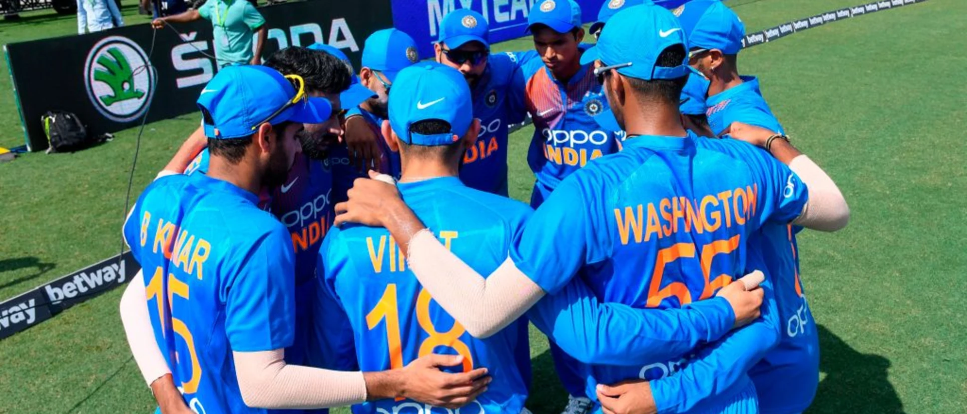 Logo of India's bowlers performed well as a unit to limit West Indies to 95/9 from their 20 overs