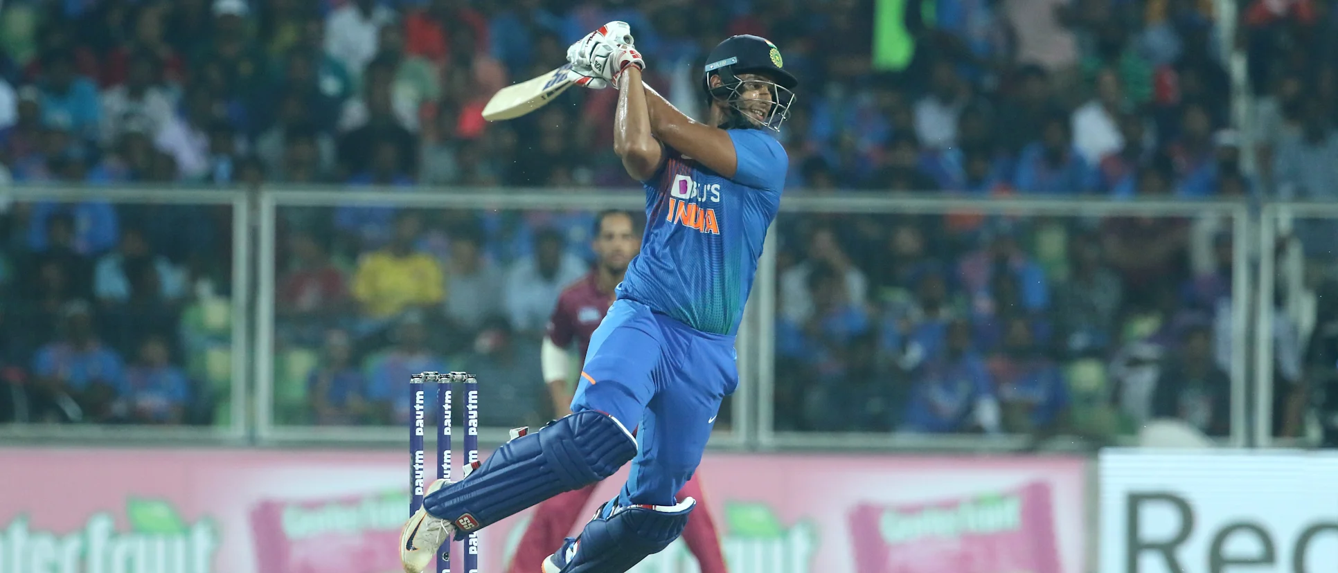 Logo of Shivam Dube provided some pyrotechnics for India
