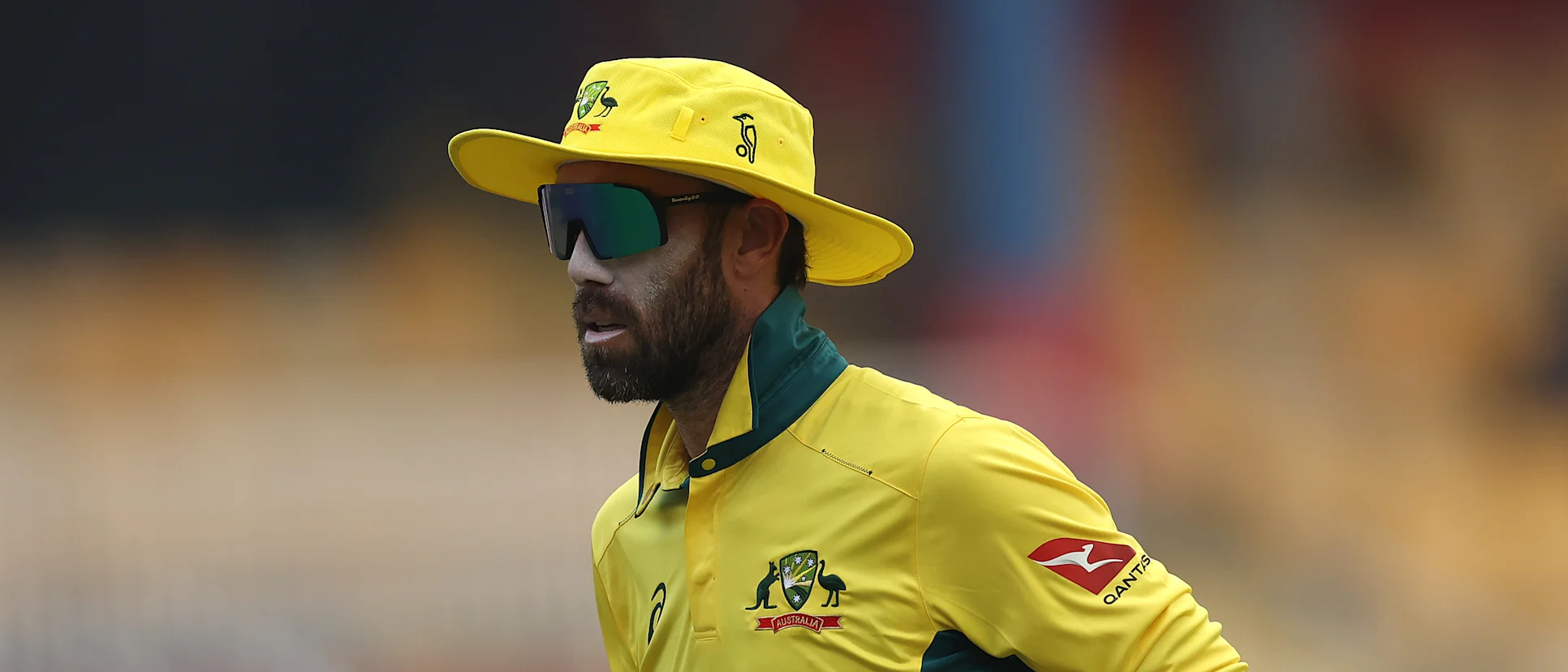 Logo of Glenn Maxwell fields against Sri Lanka