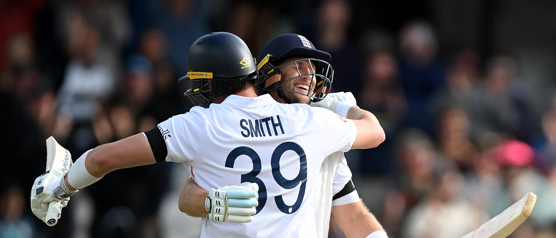 Logo of Joe Root Jamie Smith v India
