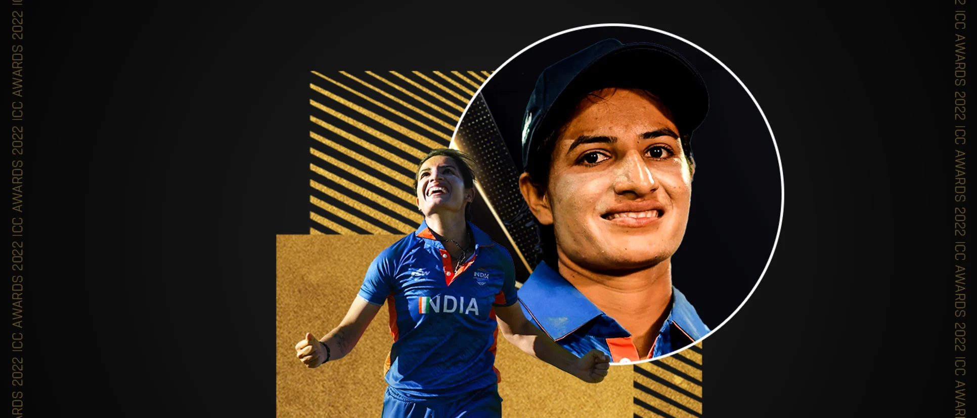 Logo of Renuka Singh is the winner of ICC Emerging Women's Cricketer of the Year 2022