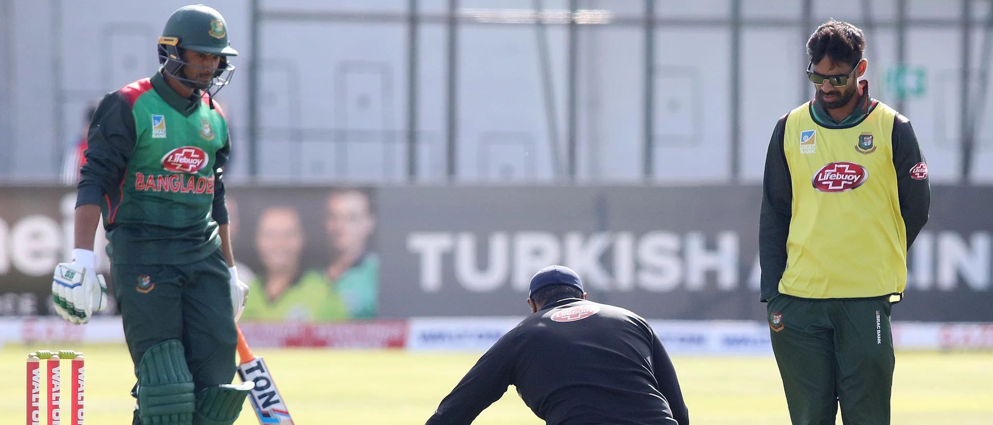 Logo of An injury to Shakib was one blot on an otherwise sunny day for Bangladesh