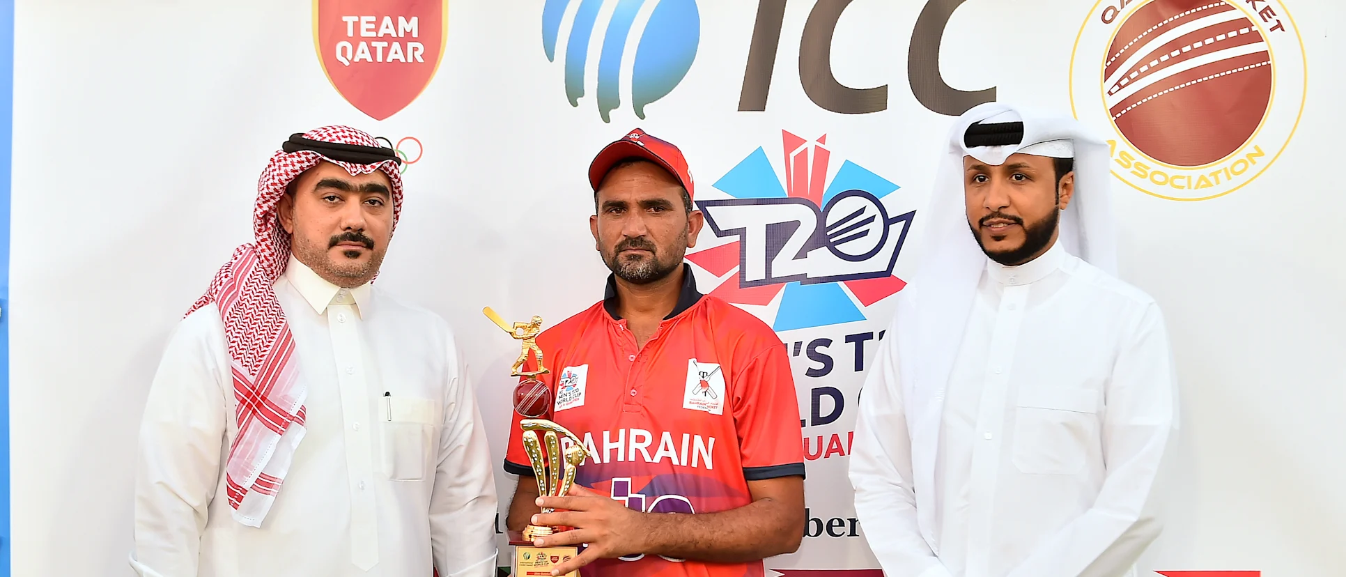 Logo of Player of the match: Sarfaraz Ali of Bahrain