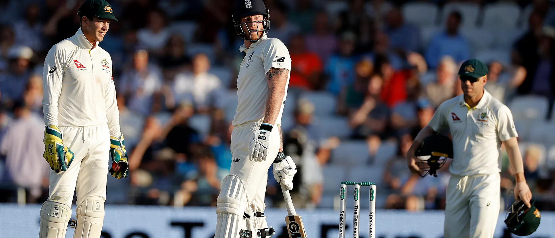 Logo of Ben Stokes dead-batted his way to stumps