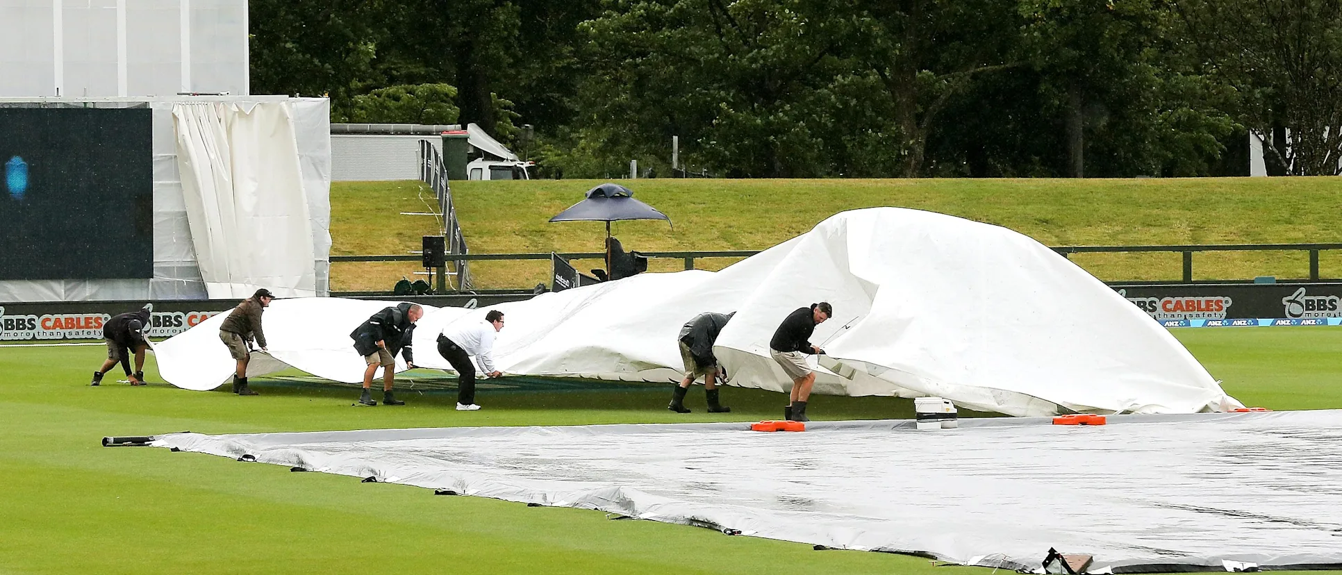 Logo of Rain halts play on Day Three