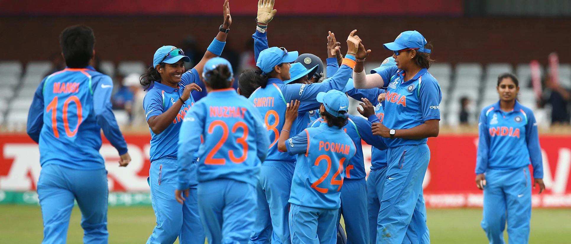 Logo of India Women celebrating