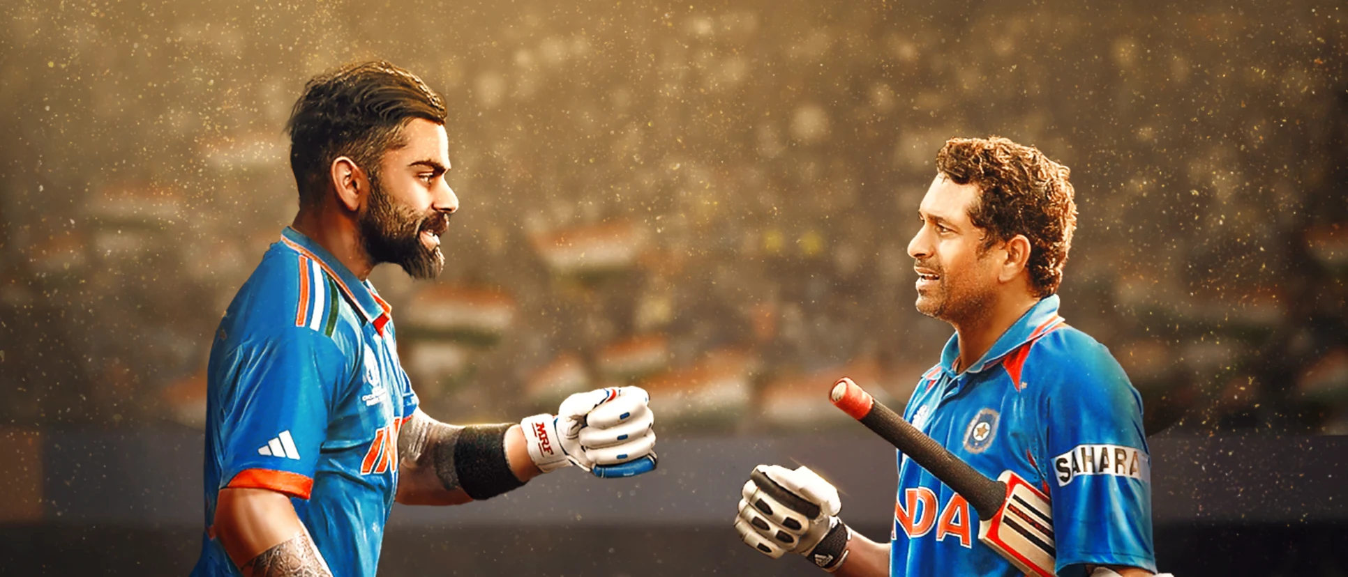 Logo of Virat Kohli equalled Sachin Tendulkar's record tally of ODI tons in Mumbai against Sri Lanka