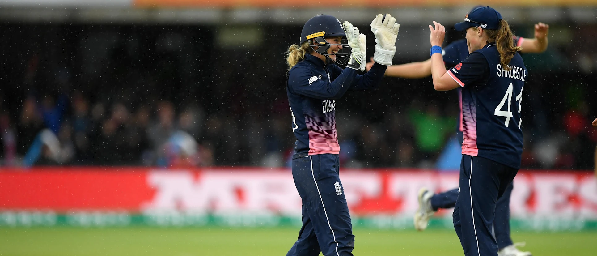 Logo of "We were still in the game until Shikha’s wicket fell. She was the last person I thought could pull that match through." - Mithali Raj.