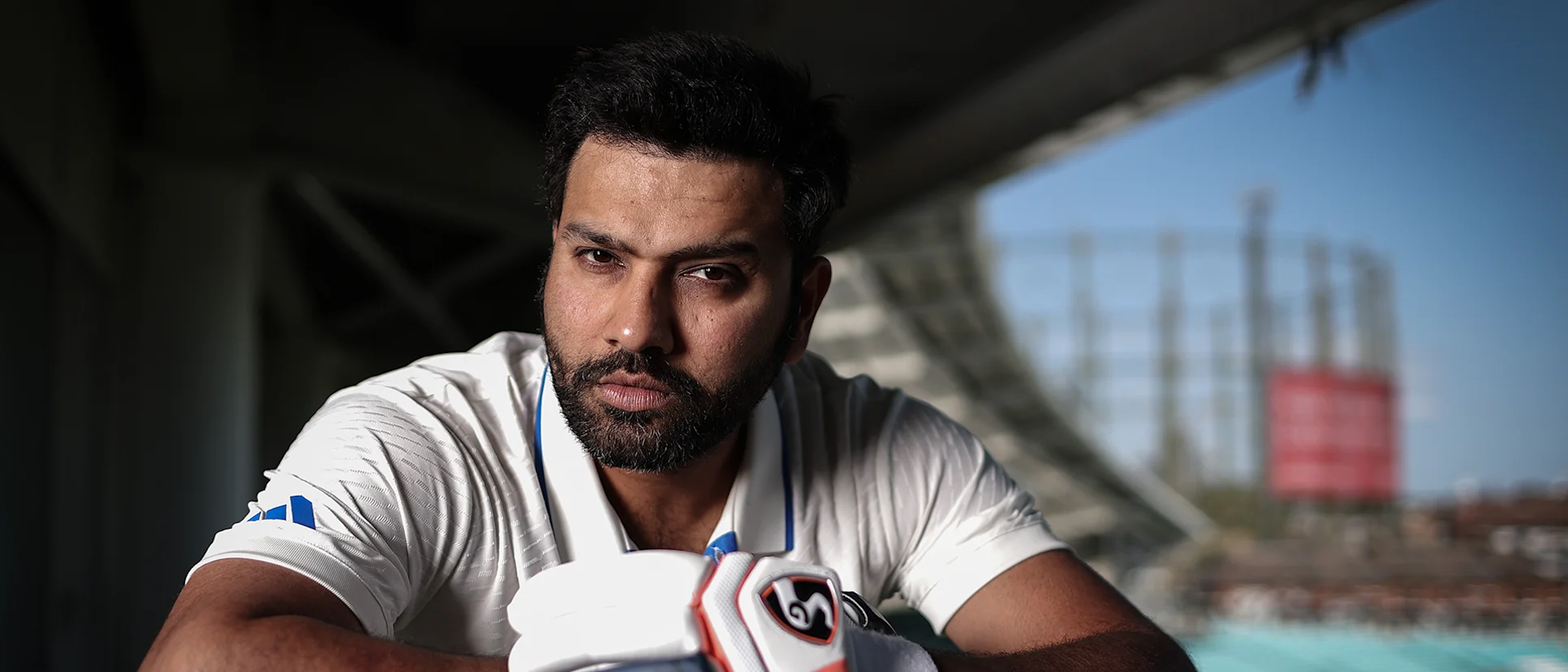 Logo of Rohit Sharma of India poses for a portrait prior to the ICC World Test Championship Final 2023 at The Oval 1920x1080