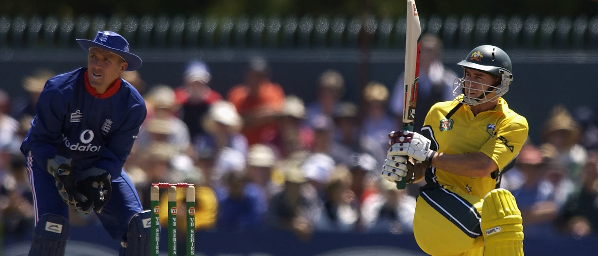Bevan's 74* carried Australia from 48/4 to victory, causing England to be knocked out of the 2003 Cricket World Cup