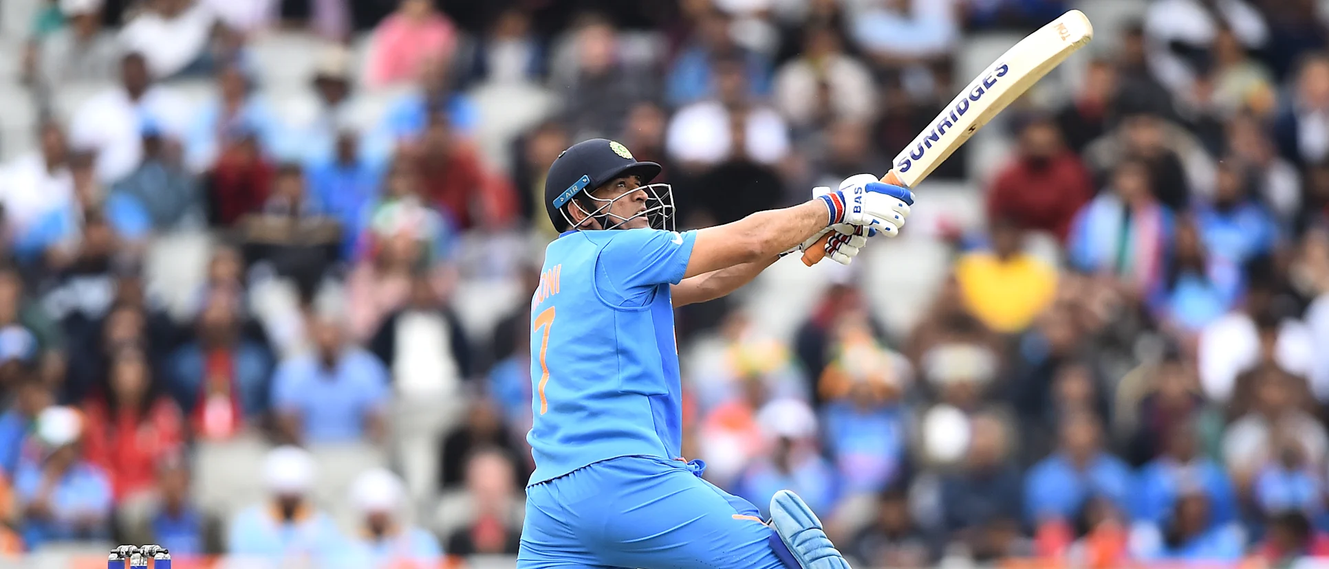 Logo of MS Dhoni versus New Zealand, 2019