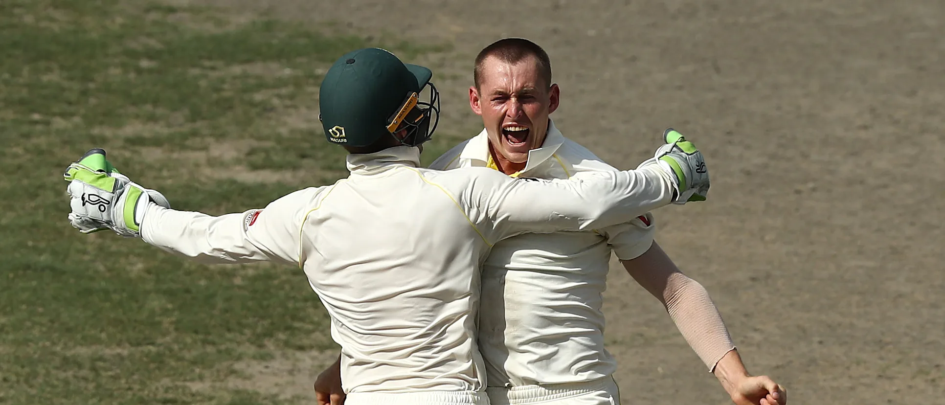Logo of Marnus Labuschagne had a bigger impact with ball than bat on debut.