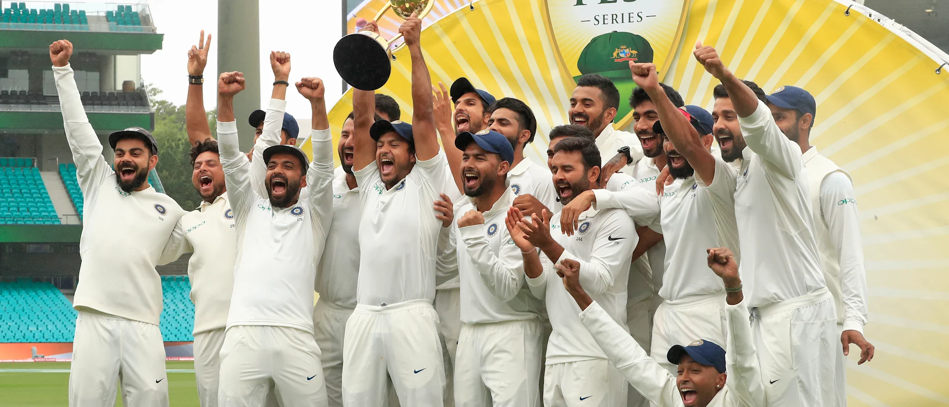 India recorded their first ever Test series win Australia in January 2019