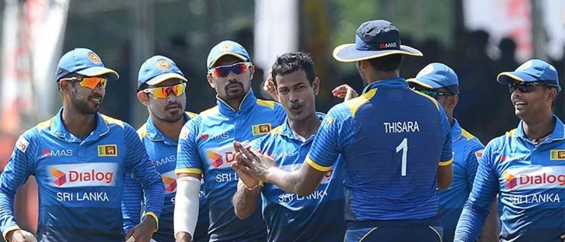 Logo of Nuwan Kulasekara celebrates the dismissal of Tamim Iqbal