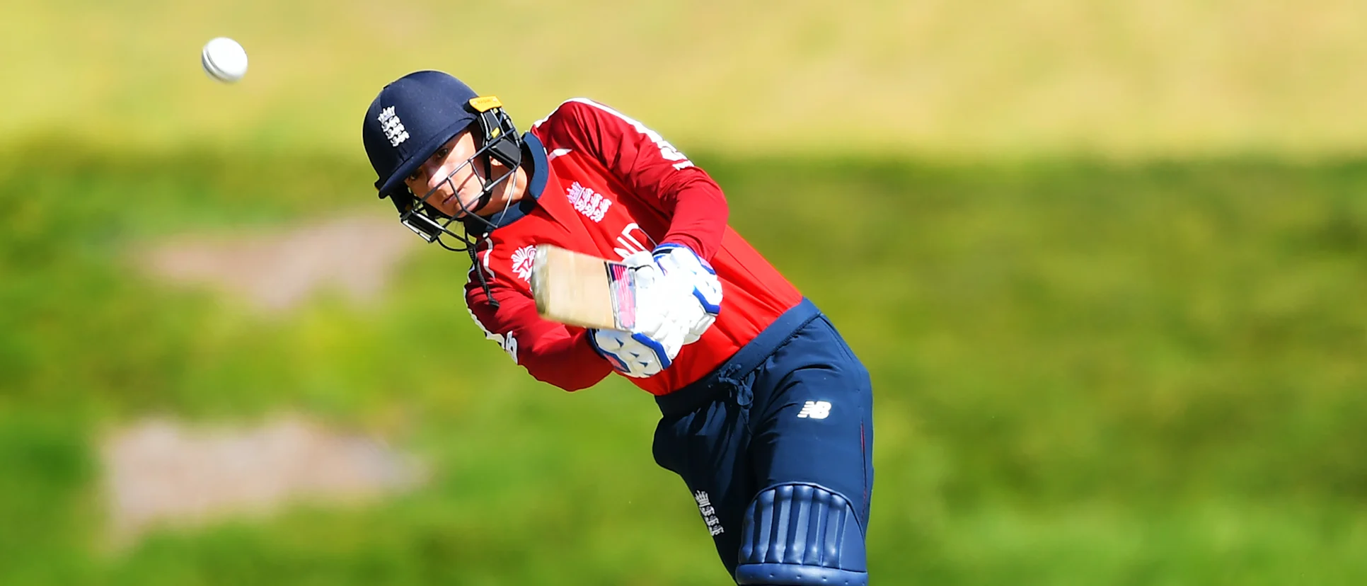 Danielle Wyatt of England bats during the ICC Women's T20 Cricket World Cup Warm Up match between England and New Zealand at Karen Rolton Oval on February 16, 2020 in Adelaide, Australia.