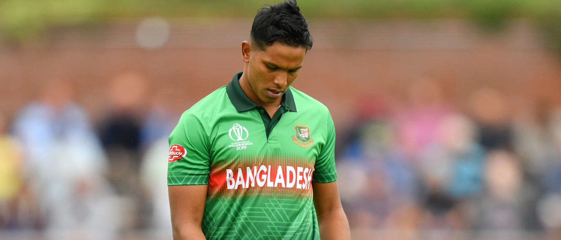 Logo of With seven wickets at an average of 13, Saifuddin has been Bangladesh's most effective bowler in the tri-series