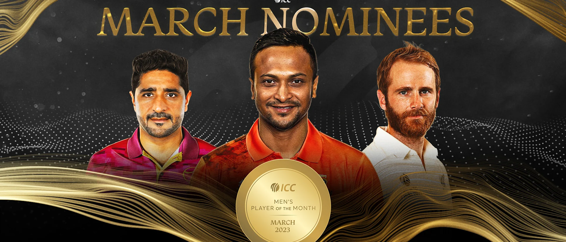 Logo of Men's POTM nominees - March 2023