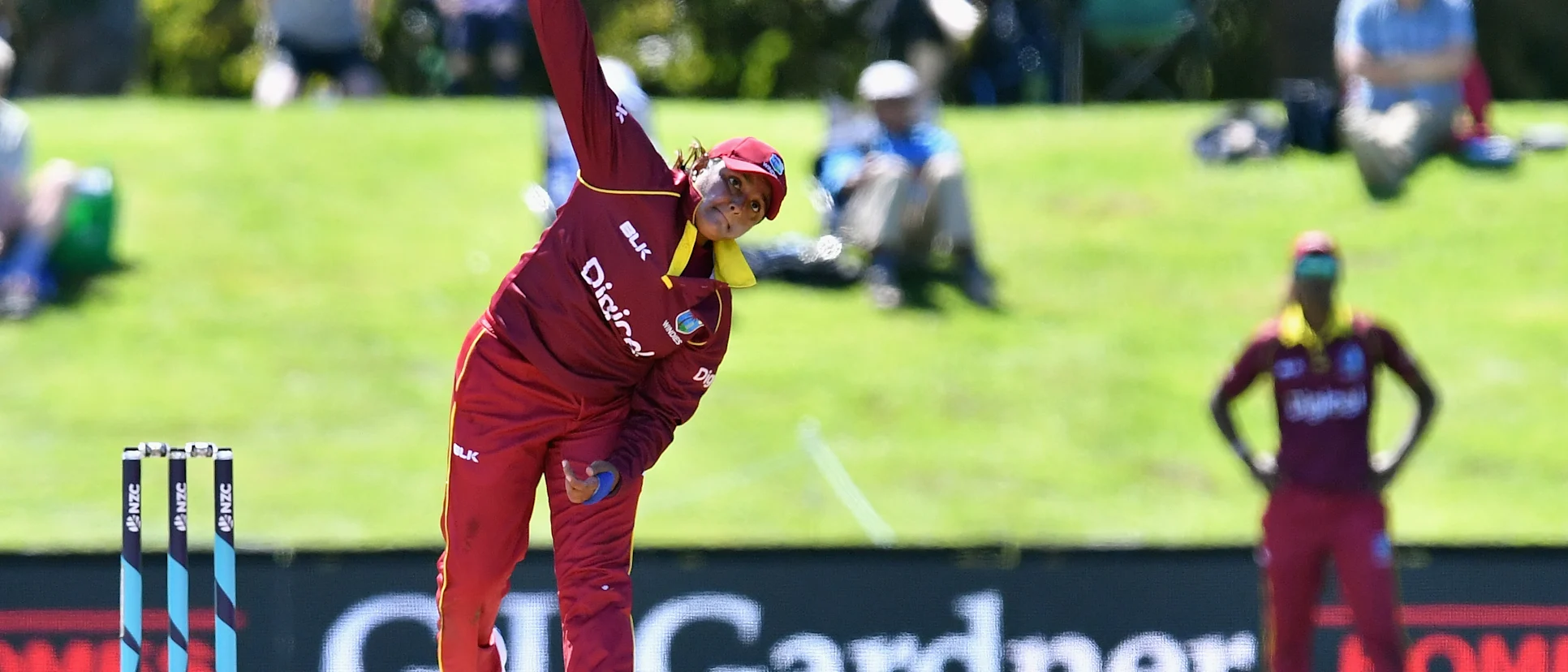 Logo of Anisa Mohammed is the world's leading T20I wicket taker