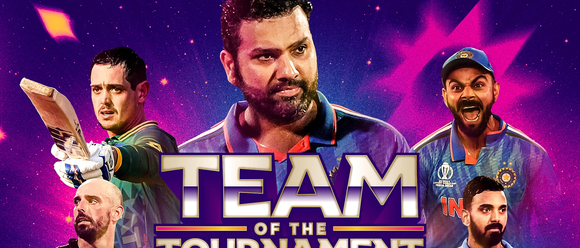 Logo of The ICC Men's Cricket World Cup 2023 Team of the Tournament