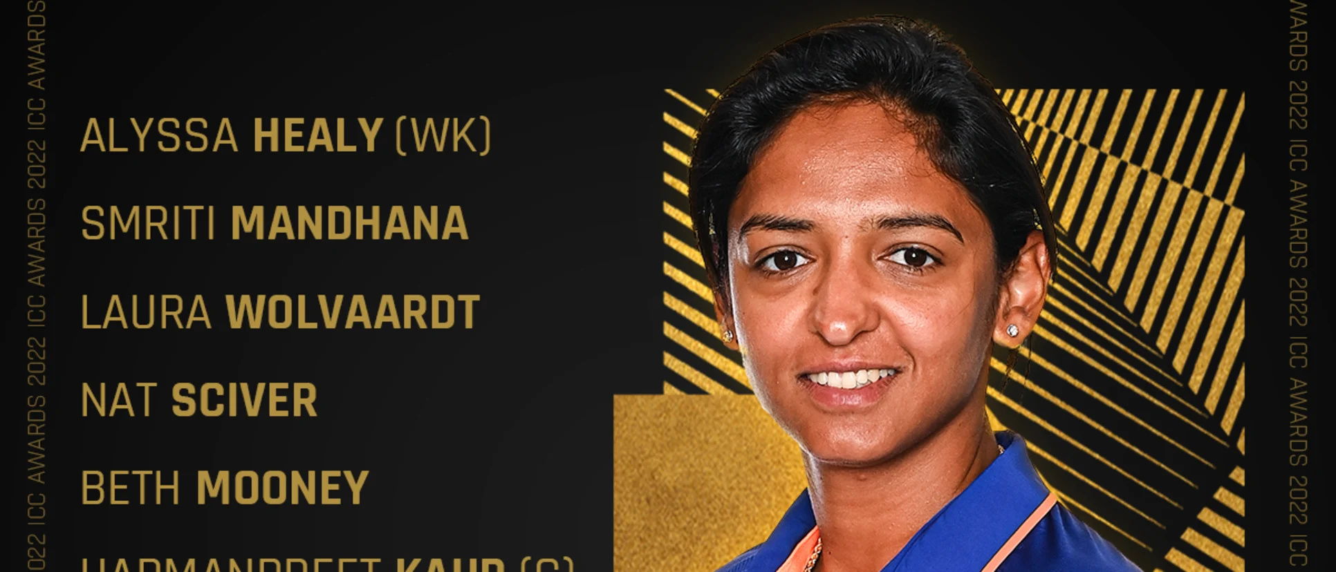 Logo of Presenting the ICC Women's ODI Team of the Year 2022