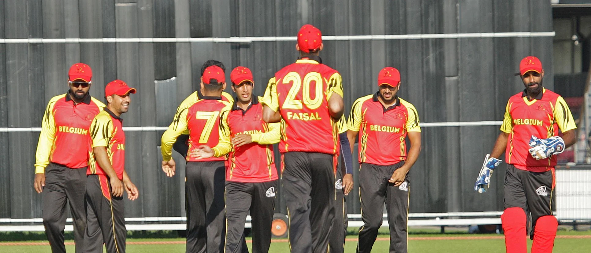 Action from the Belgium v Spain match