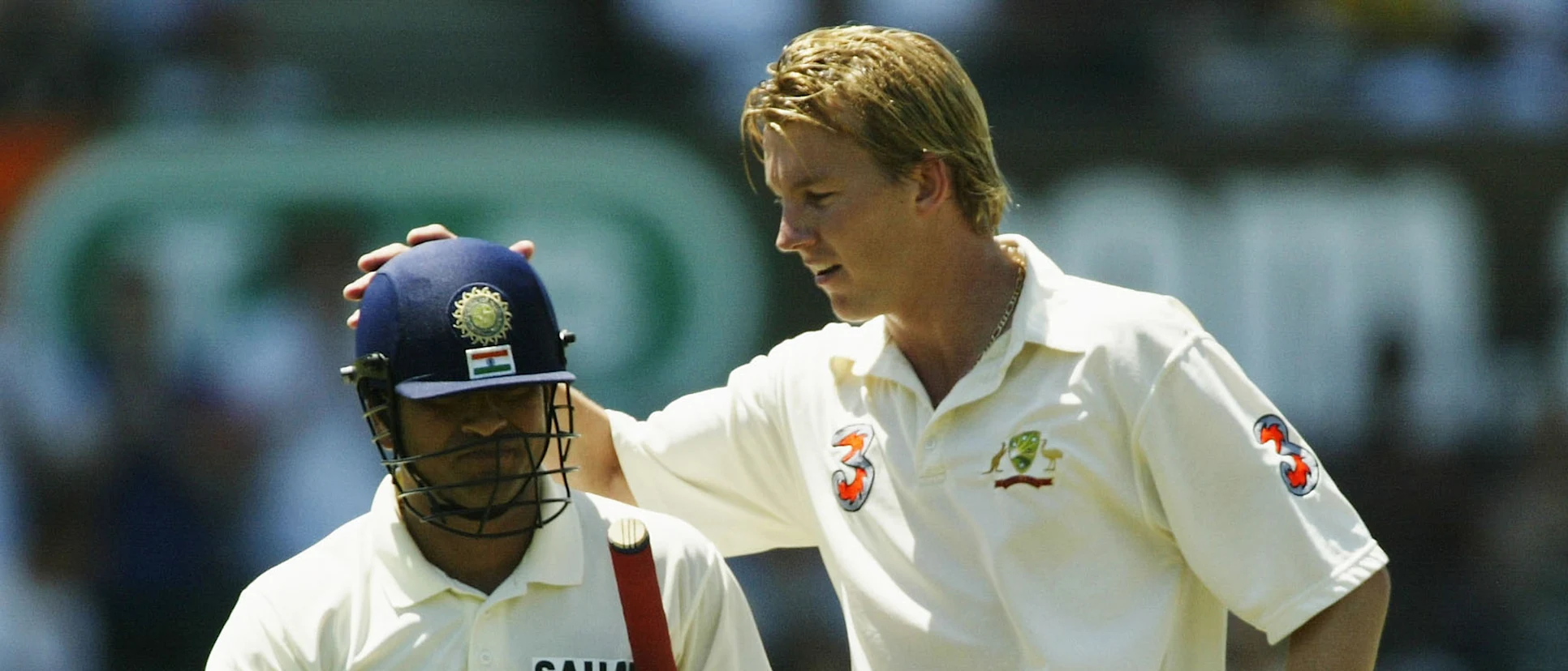 Logo of Sachin Tendulkar and Brett Lee enjoyed many enthralling battles.