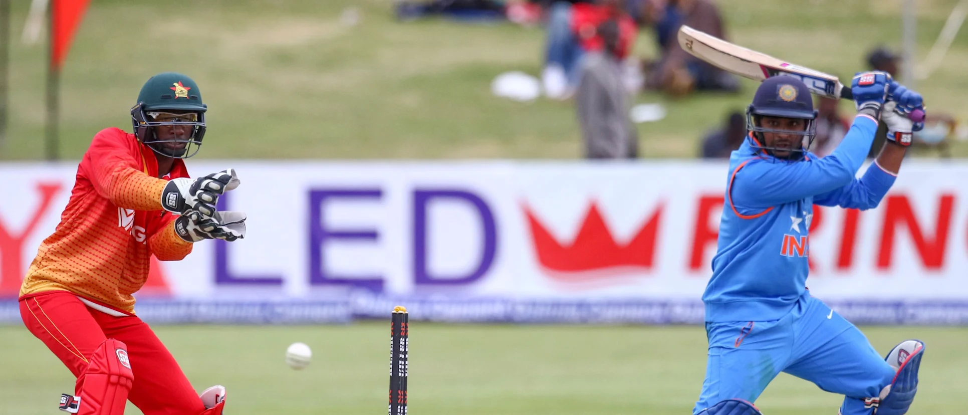 Logo of Rayudu scored 63* in his first match against Zimbabwe in 2013, becoming the third oldest Indian to score a fifty on ODI debut