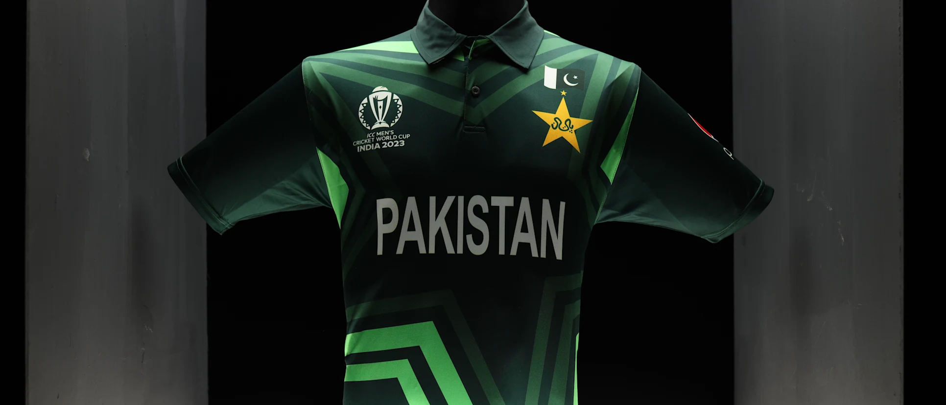Logo of Pakistan's jersey for the ICC Men's Cricket World Cup 2023 // Pakistan Cricket Board