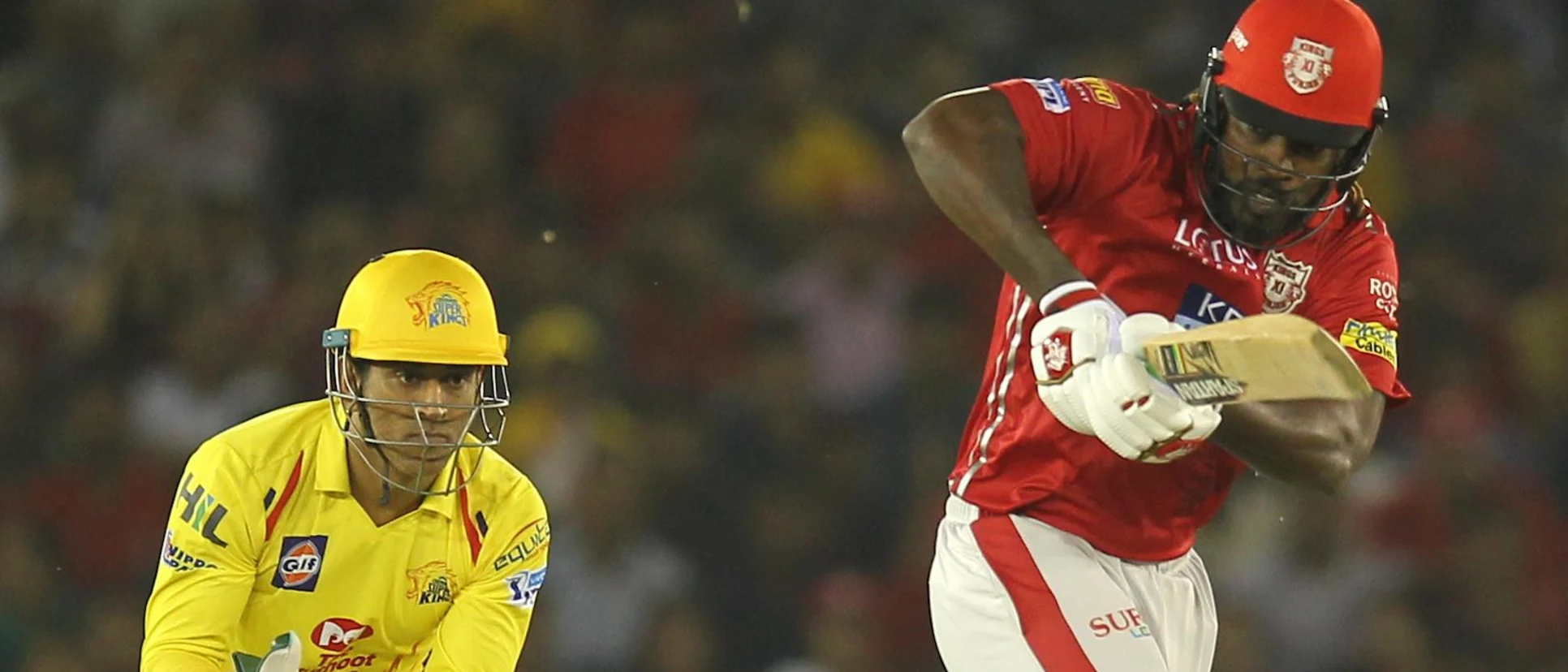Logo of MS Dhoni and Chris Gayle