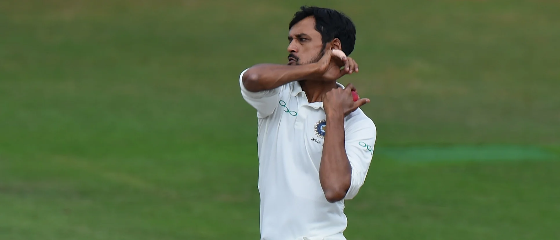 Logo of Nadeem picked up four wickets on his Test debut in Ranchi