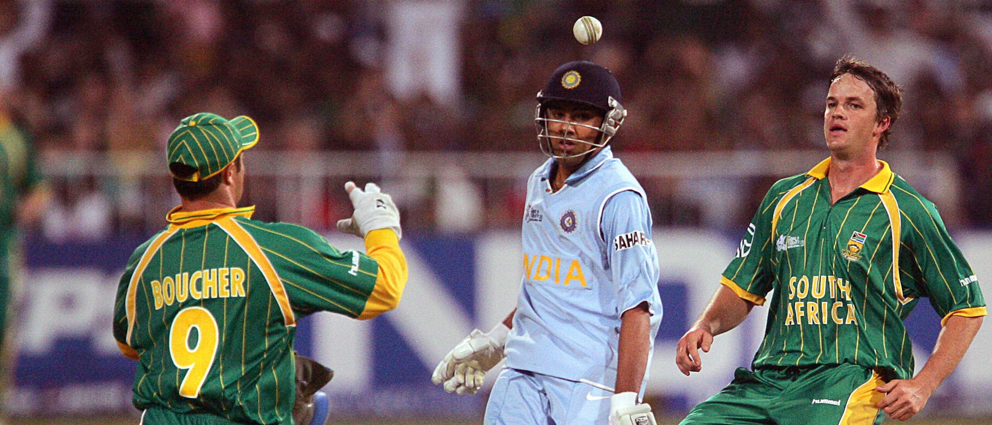 Rohit in action against South Africa at the 2007 T20 World Cup