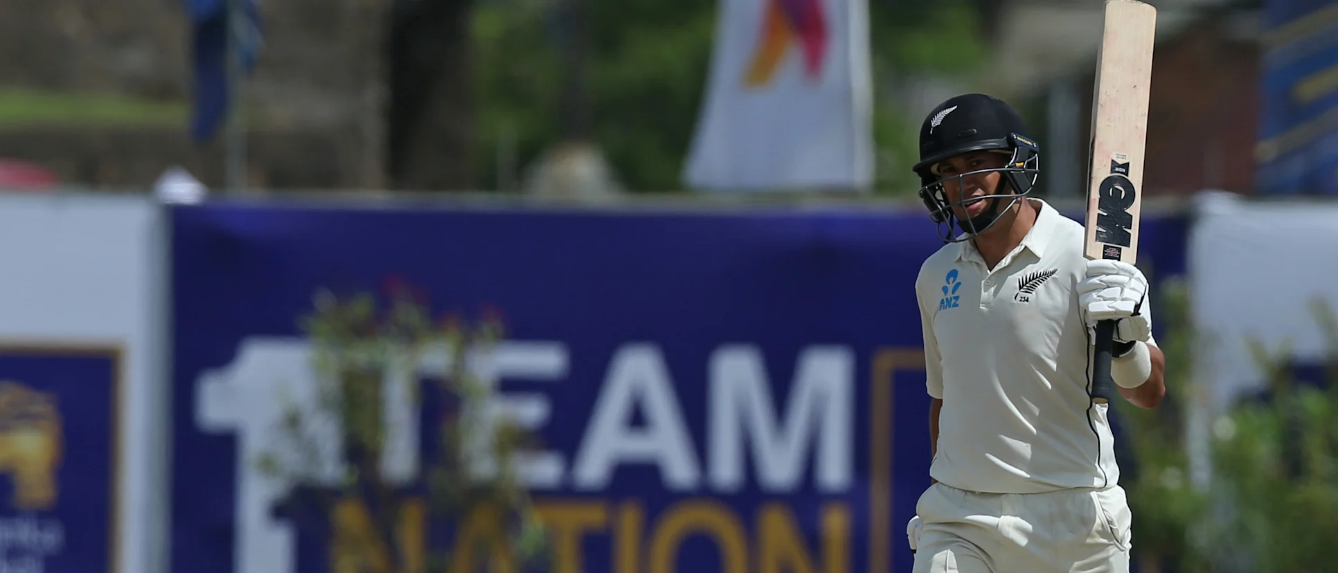 Logo of Ross Taylor kept New Zealand afloat with his 31st Test half-century