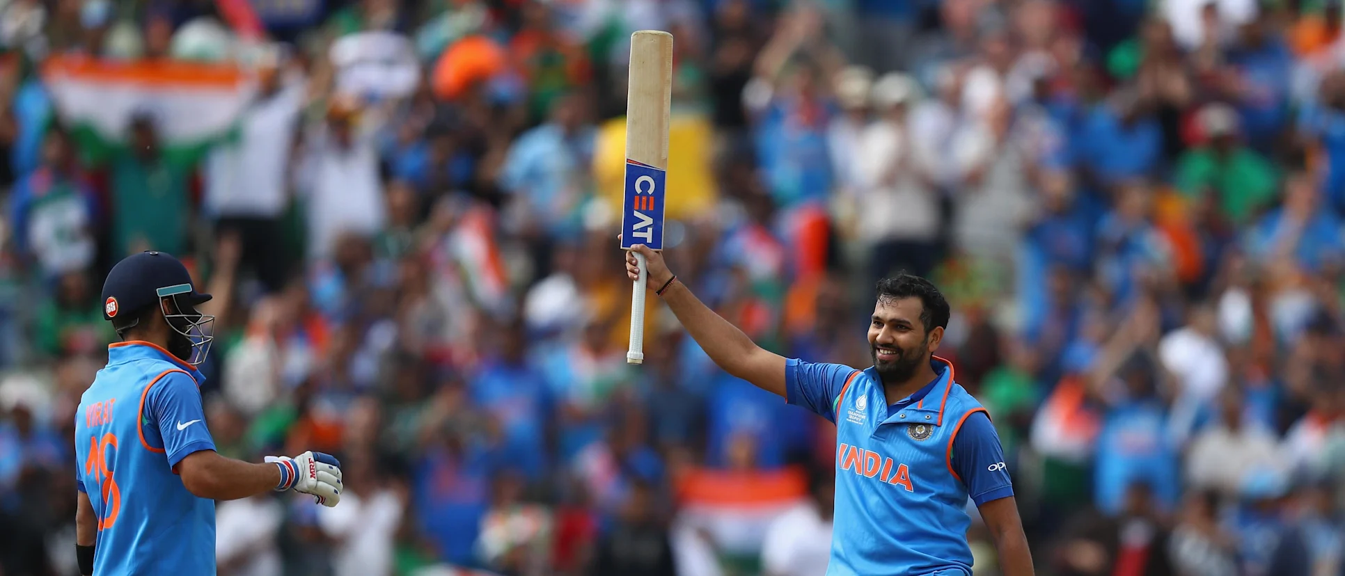 Logo of A match-winning century by Rohit Sharma saw India home and through to the finals of the Champions Trophy 2017