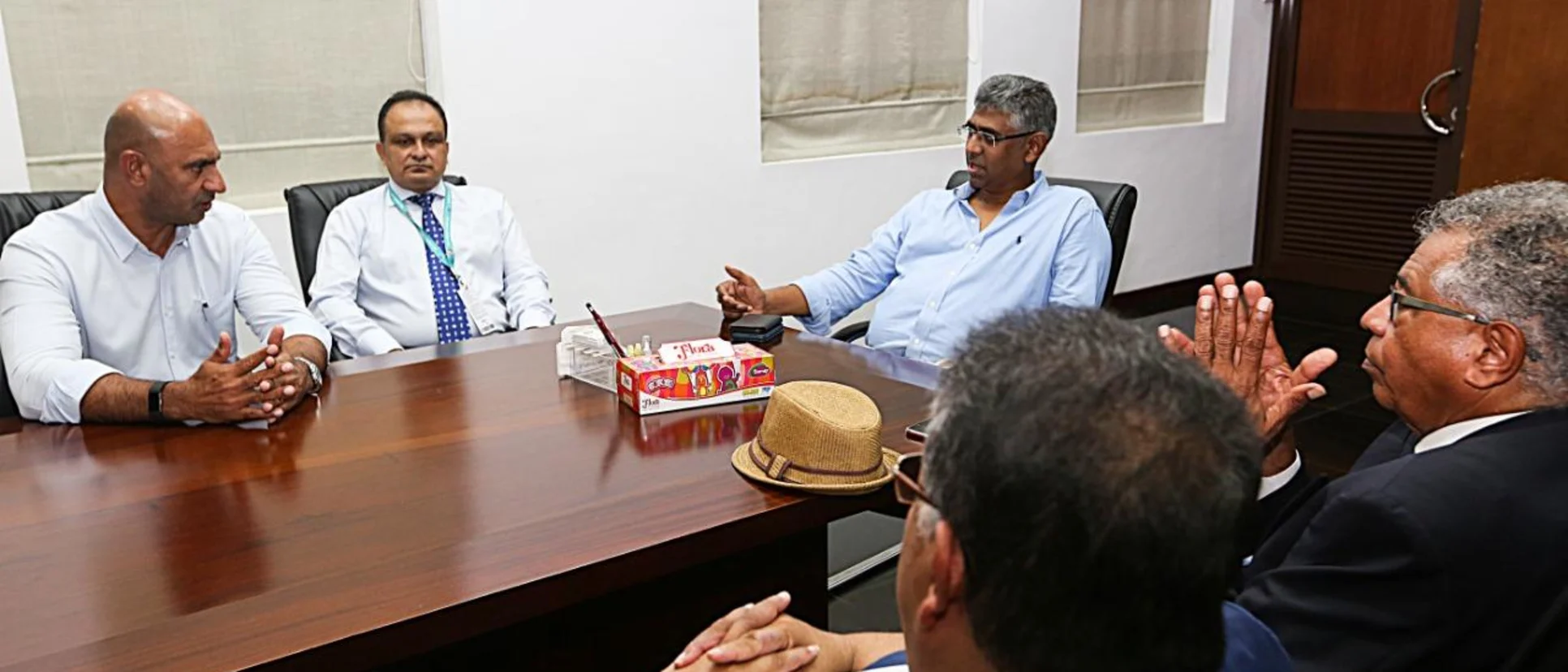 Logo of Hon. Minister meets with previous selection panel for Sri Lanka cricket