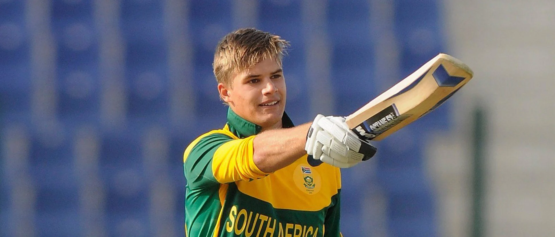 Logo of Aiden Markram scored 370 runs at the 2014 ICC U19 World Cup