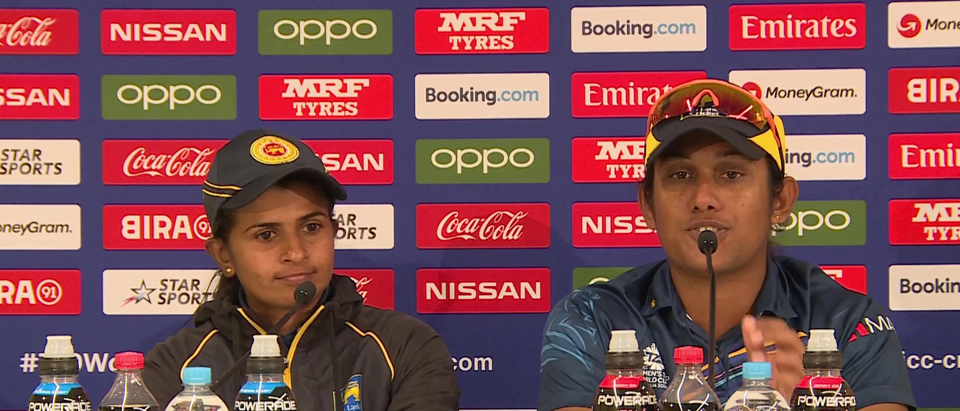 Logo of Sri-Lanka-Chamari-Athapaththu-and-Shashikala-Siriwardene-post-match-020320_Moment